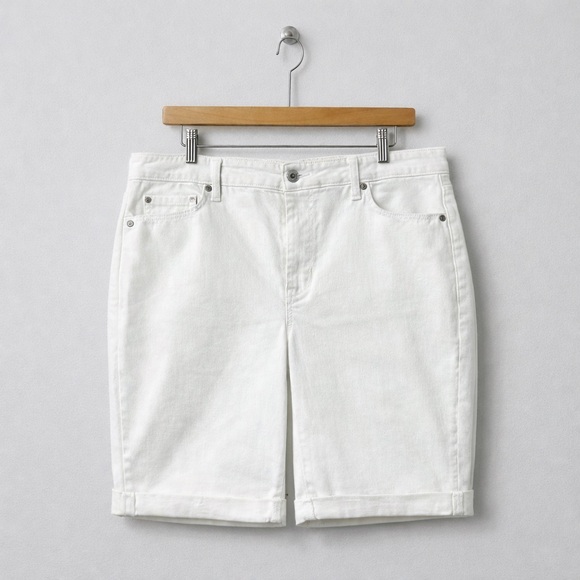 NYDJ Pants - NYDJ White Women's Bermuda Shorts